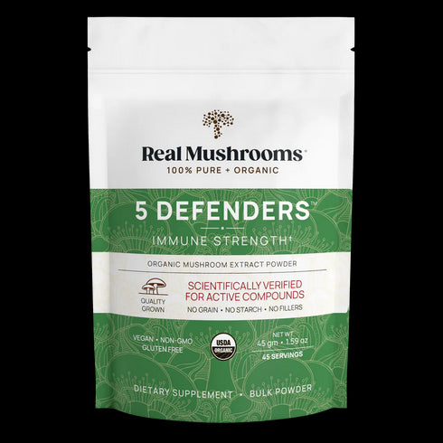 5 Defenders Powder 45g-Real Mushrooms-Matakana Pharmacy